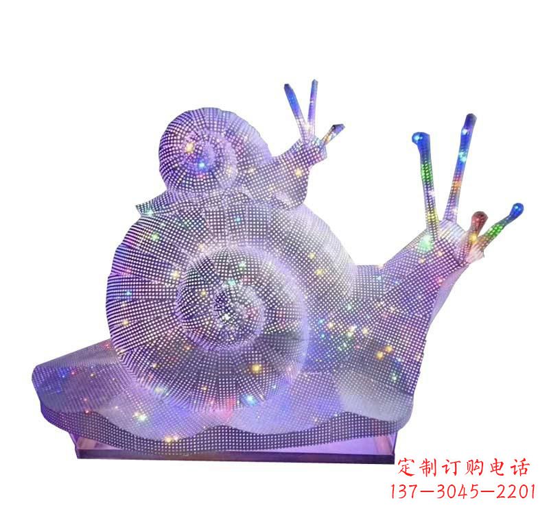 开封不锈钢母子蜗牛雕塑