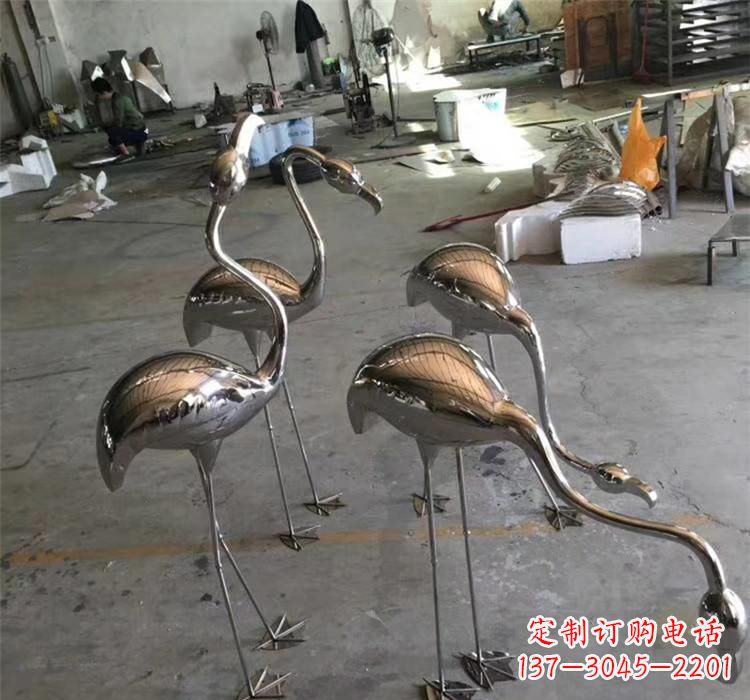 开封不锈钢火烈鸟雕塑给家园带来灿烂的光芒