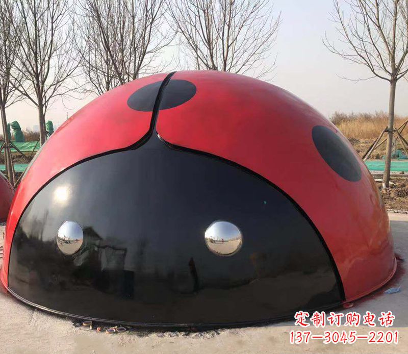 开封不锈钢瓢虫雕塑精致的艺术之美