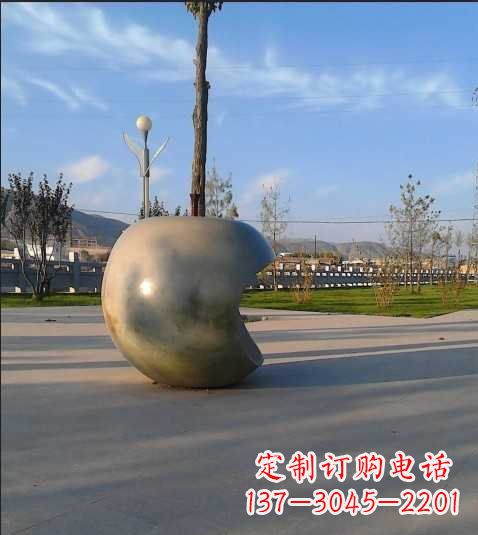 开封不锈钢苹果雕塑艺术与现实的完美结合