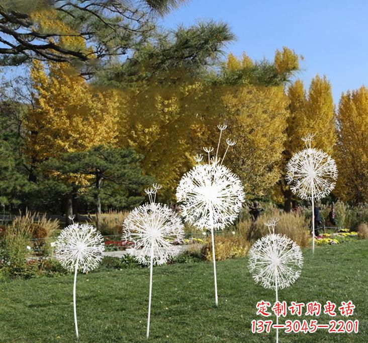 开封不锈钢蒲公英景观雕塑艺术与美的完美结合