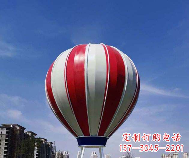 开封不锈钢热气球雕塑给景观增添精彩