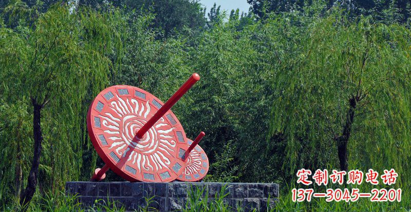 开封不锈钢日晷校园雕塑