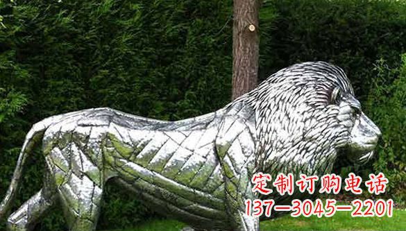 开封不锈钢狮子雕塑拥有经典古典风格