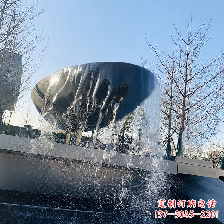 开封不锈钢水钵瀑布喷泉雕塑艺术与美感的完美结合