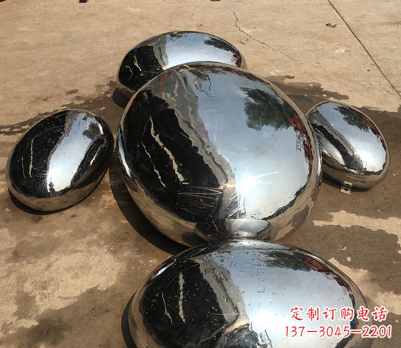 开封不锈钢水滴抽象雕塑