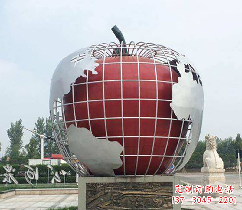 开封不锈钢水果雕塑