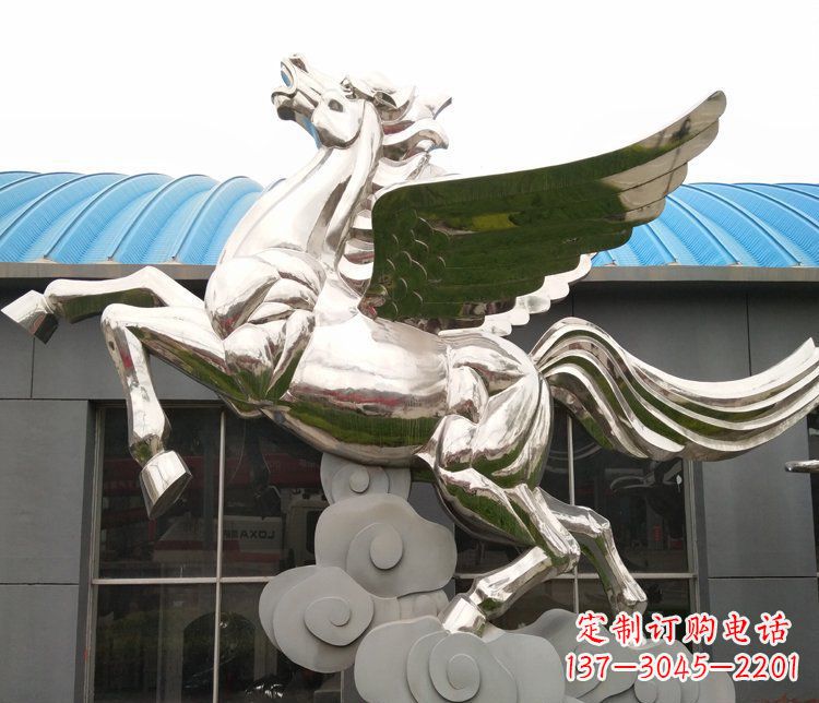 开封不锈钢踏云飞马——给城市带来动感与灵气