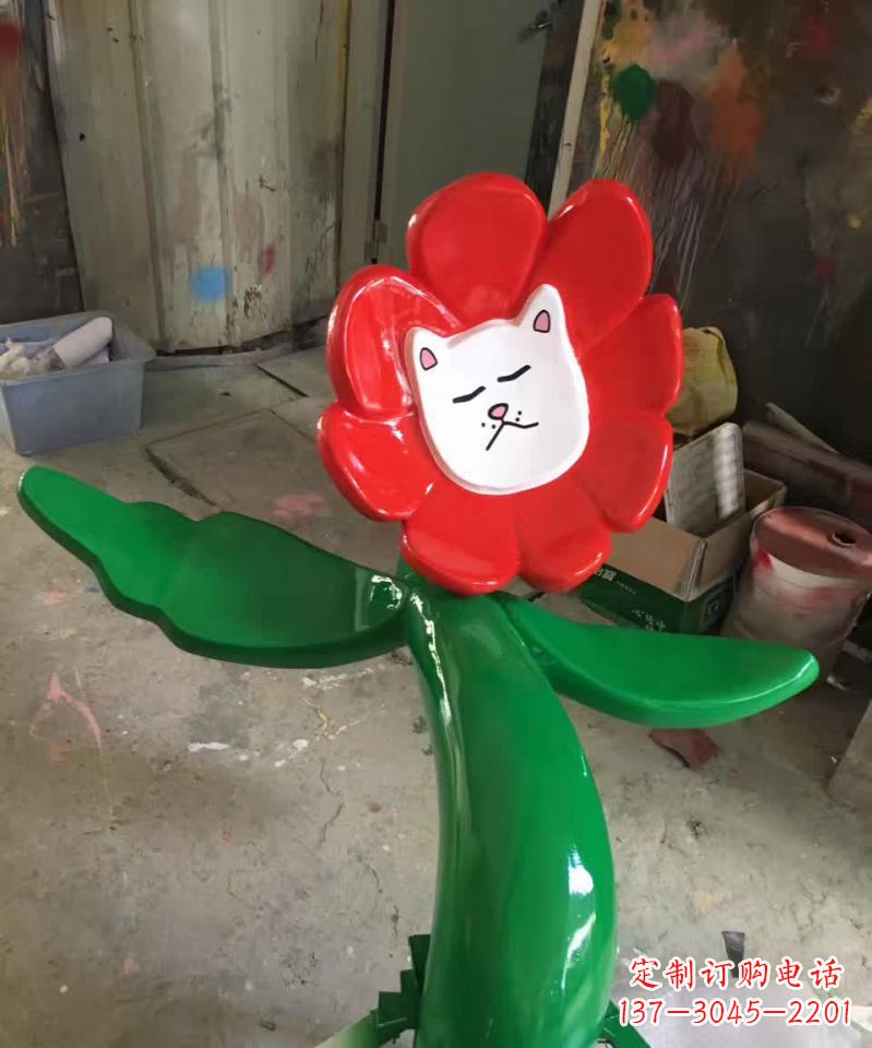 开封不锈钢太阳花雕塑美丽的景观装饰