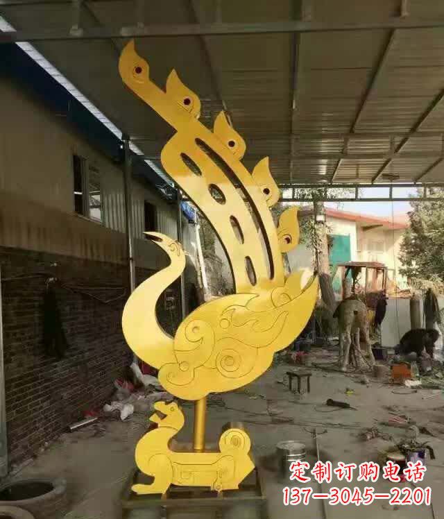 开封不锈钢铁艺凤凰雕塑