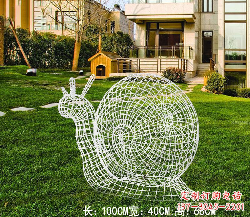 开封不锈钢蜗牛雕塑进化的象征