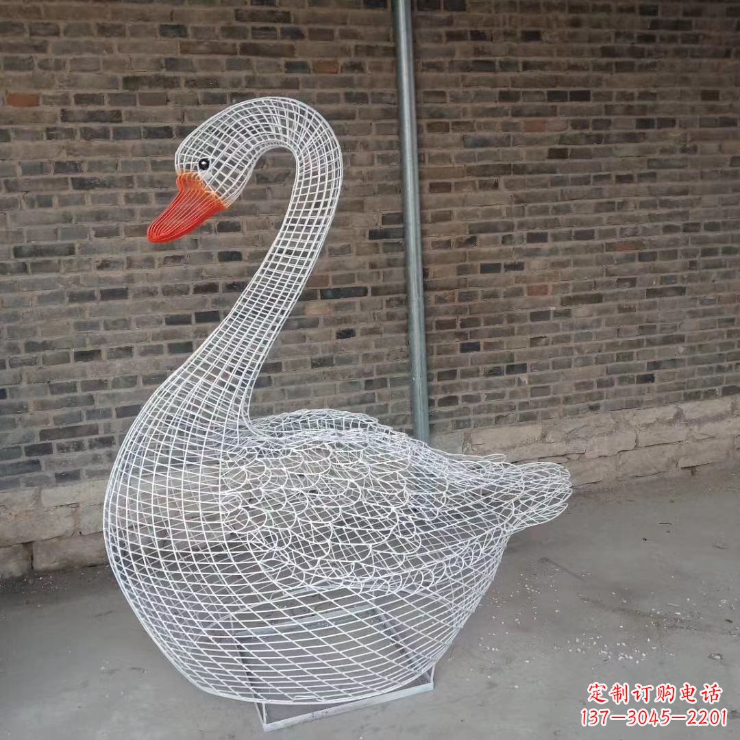 开封精致的不锈钢天鹅雕塑