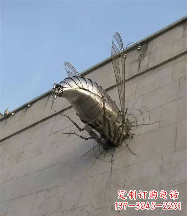 开封美丽的不锈钢无头动物雕塑