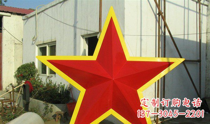 开封不锈钢五角星雕塑——高耸入云的精美艺术