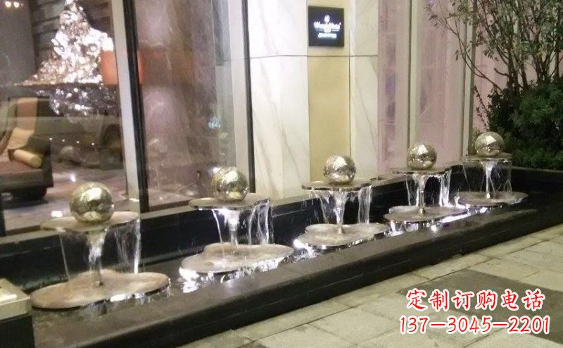 开封不锈钢小喷泉雕塑美丽之灵