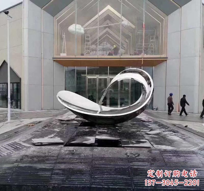 开封不锈钢小区动物鱼雕塑
