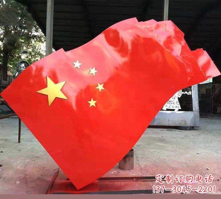 开封不锈钢校园五星红旗雕塑——传承红色基因,缅怀烈士