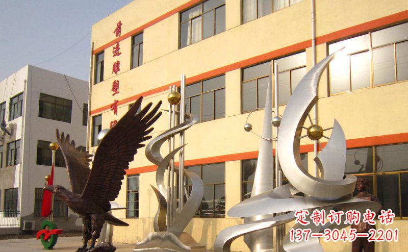 开封不锈钢雄鹰雕塑