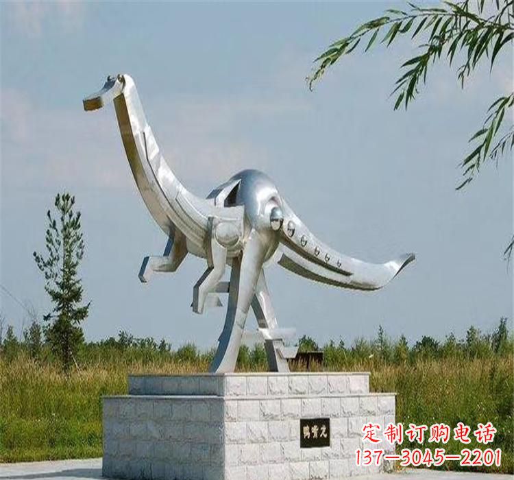 开封不锈钢鸭嘴龙雕塑传承独特艺术魅力