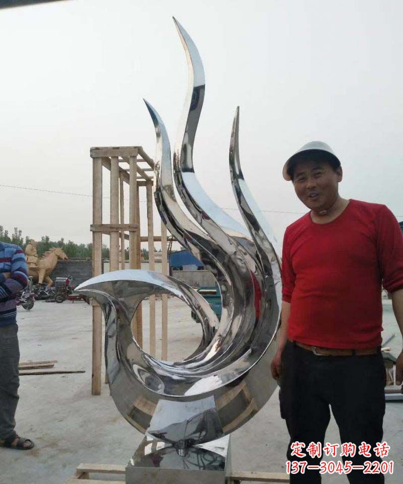 开封不锈钢艺术凤凰雕塑1