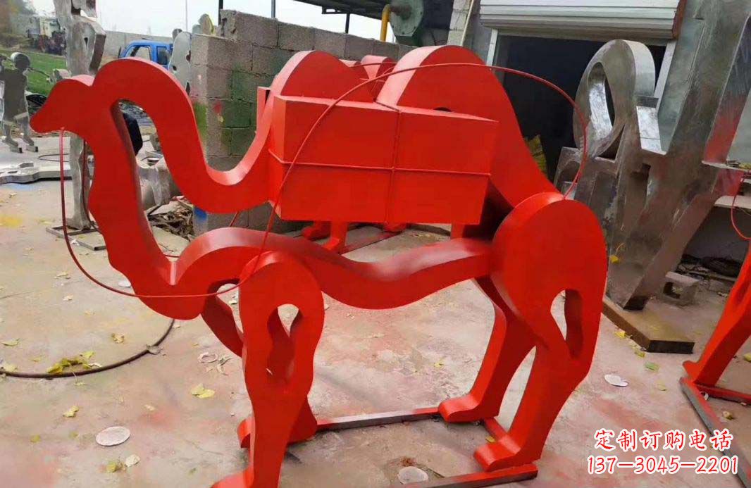 开封不锈钢艺术骆驼雕塑——雕塑精美的艺术之作
