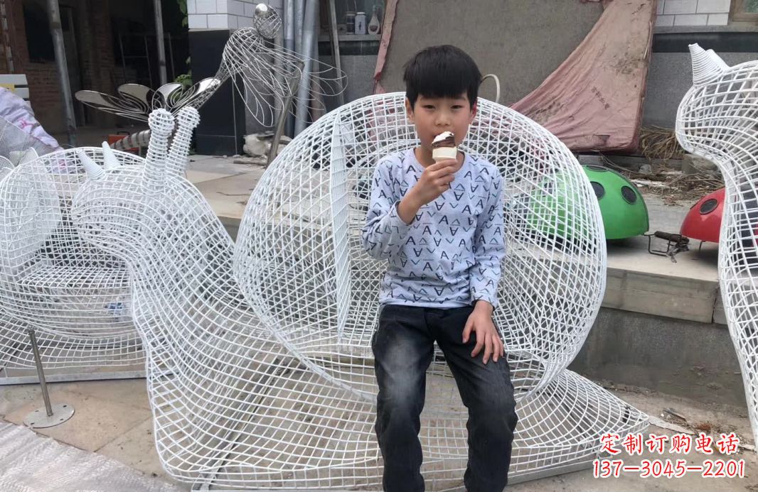 开封精美不锈钢蜗牛雕塑