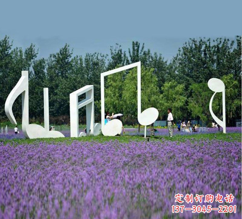 开封不锈钢音符雕塑音乐与艺术的完美结合