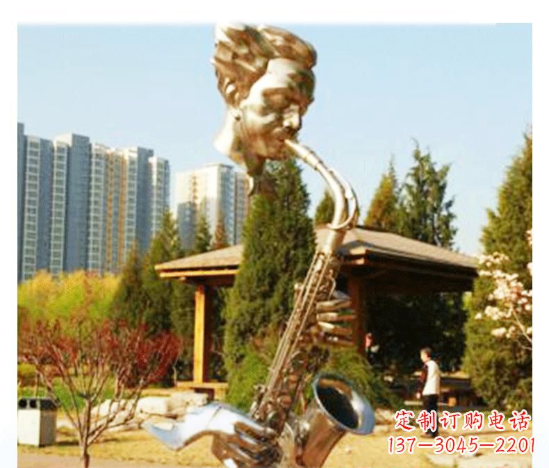 开封不锈钢音乐萨克斯雕塑