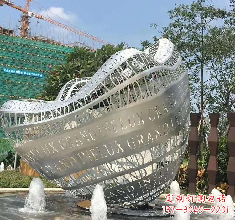 开封不锈钢元宝雕塑精致华贵的象征