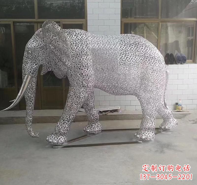 开封不锈钢大象雕塑它的魅力无限