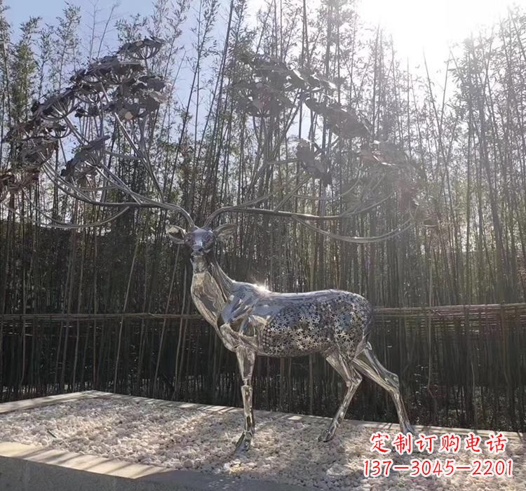 开封不锈钢动物雕塑精美的艺术作品