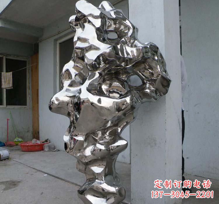 开封太湖石雕塑精美绝伦的不锈钢园林景观