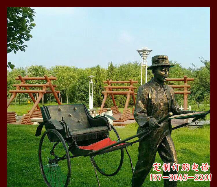 开封细说黄包车夫人雕塑