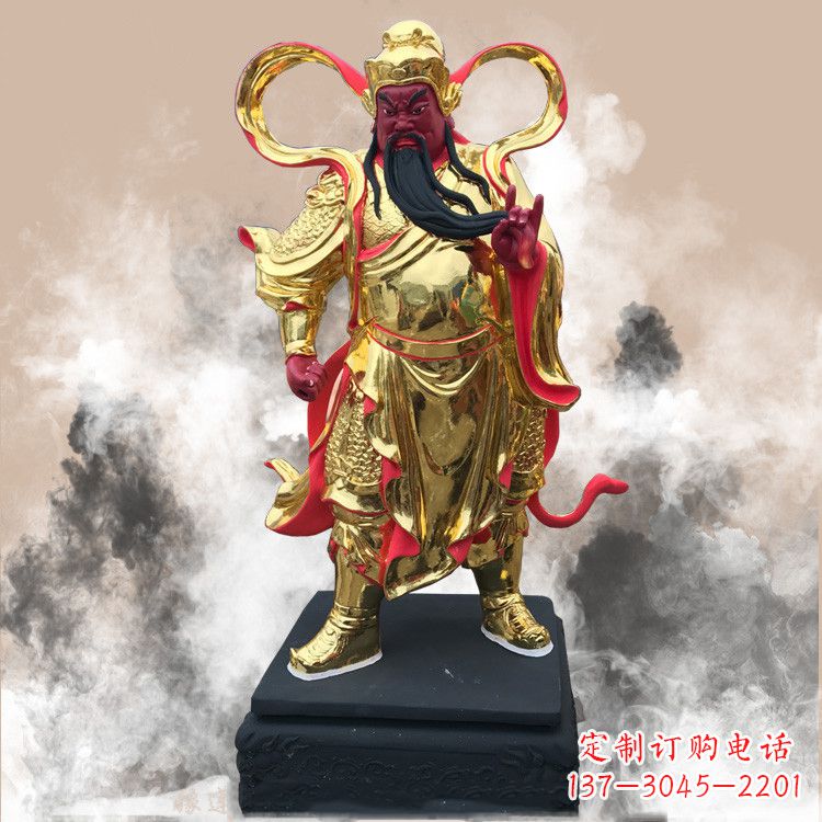 开封彩绘关公佛像