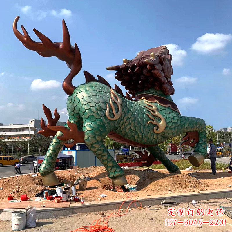 开封麒麟雕塑——美丽传说的象征