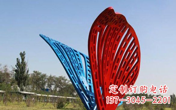 开封彩色不锈钢蝴蝶雕塑