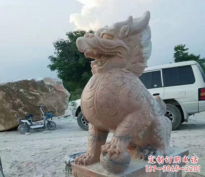开封麒麟雕塑象征传统文化的精灵