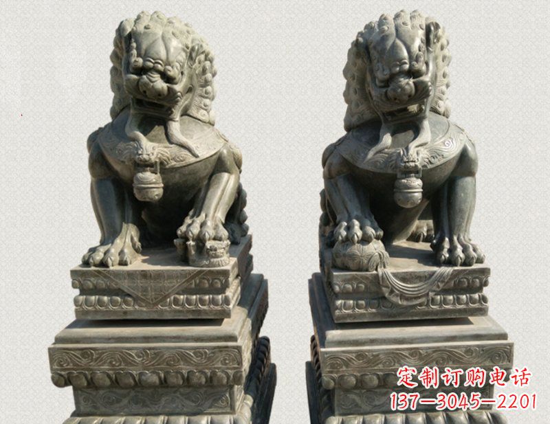 开封狮子雕塑象征王者风范