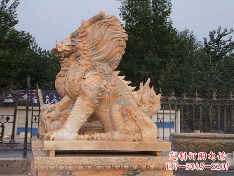 开封麒麟门口镇宅石雕