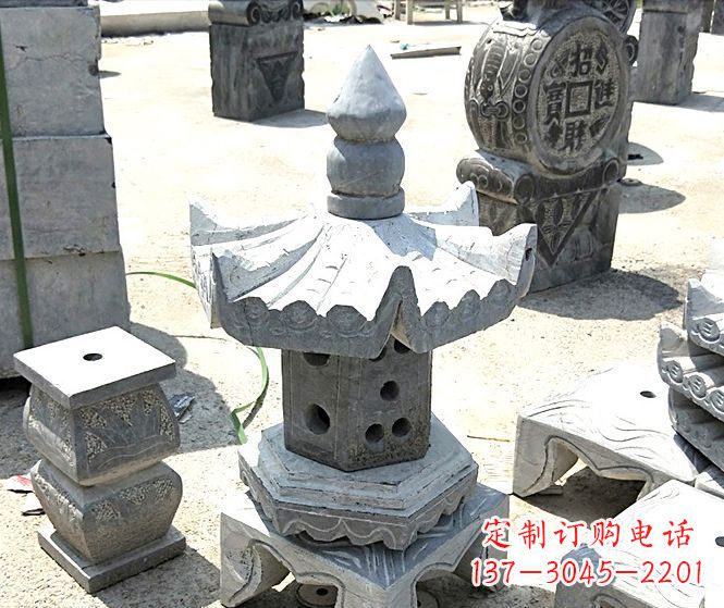开封美丽的草坪大理石雕塑石灯
