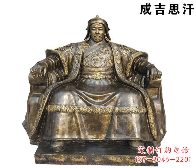 开封成吉思汗英雄的雕像