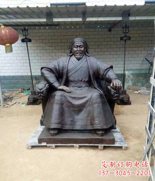 开封成吉思汗铜雕古代伟人