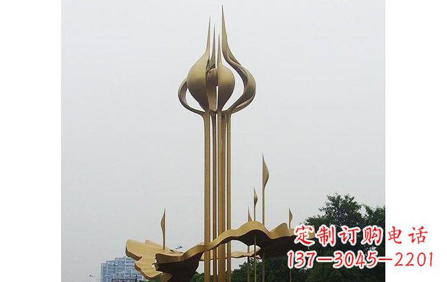 开封莲花雕塑缔造城市精神之家