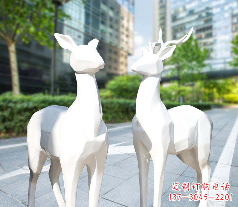 开封城市不锈钢块面动物鹿