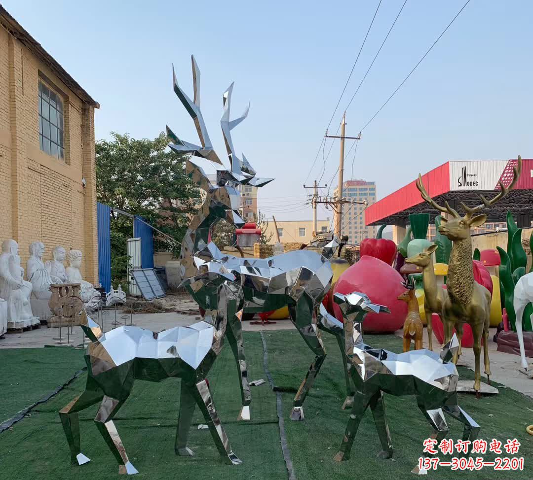 开封梅花鹿雕塑一种独特的城市装饰