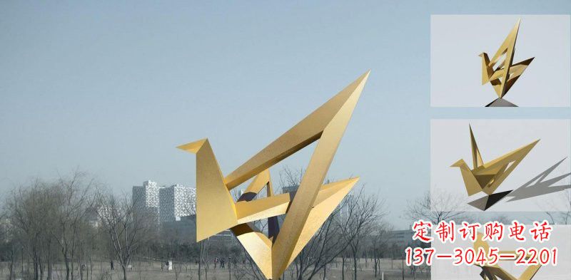 开封丹顶鹤雕塑象征着城市的文化和精神