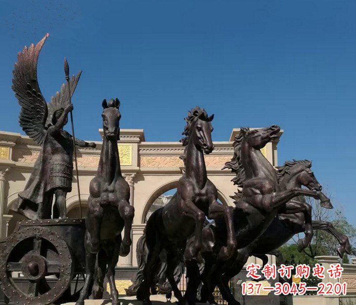 开封城市广场战马铜雕摆件 (2)