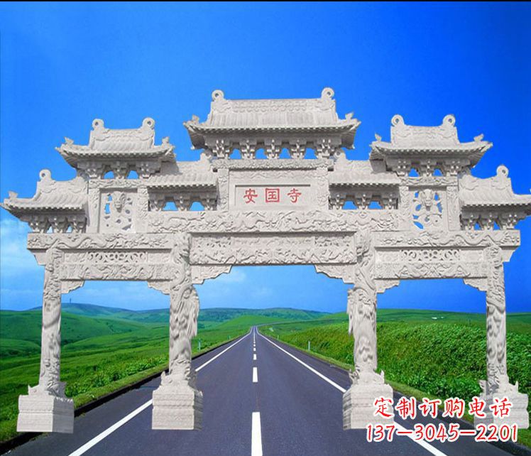 开封城市石雕牌坊雕塑