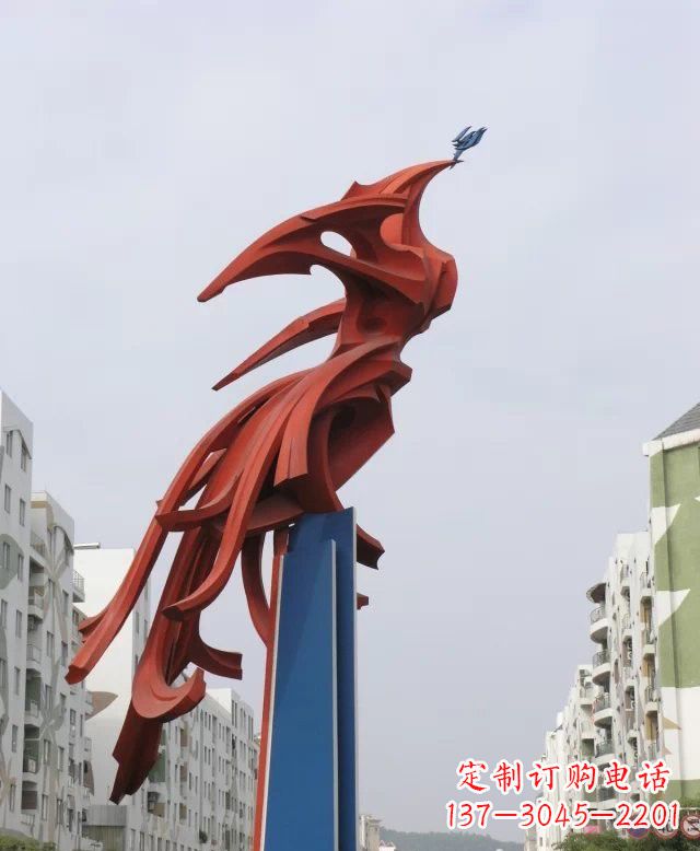 开封凤凰雕塑传承古老文化的艺术精品