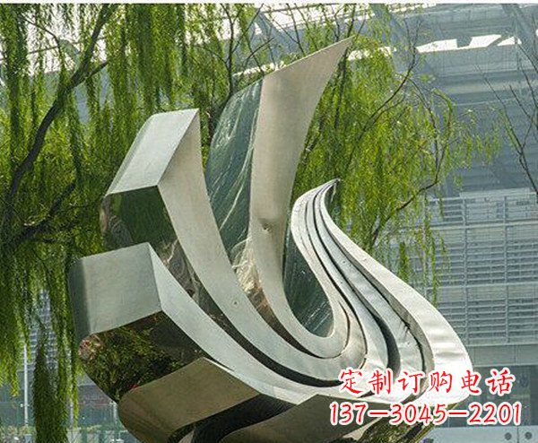 开封抽象鸽子不锈钢动物雕塑